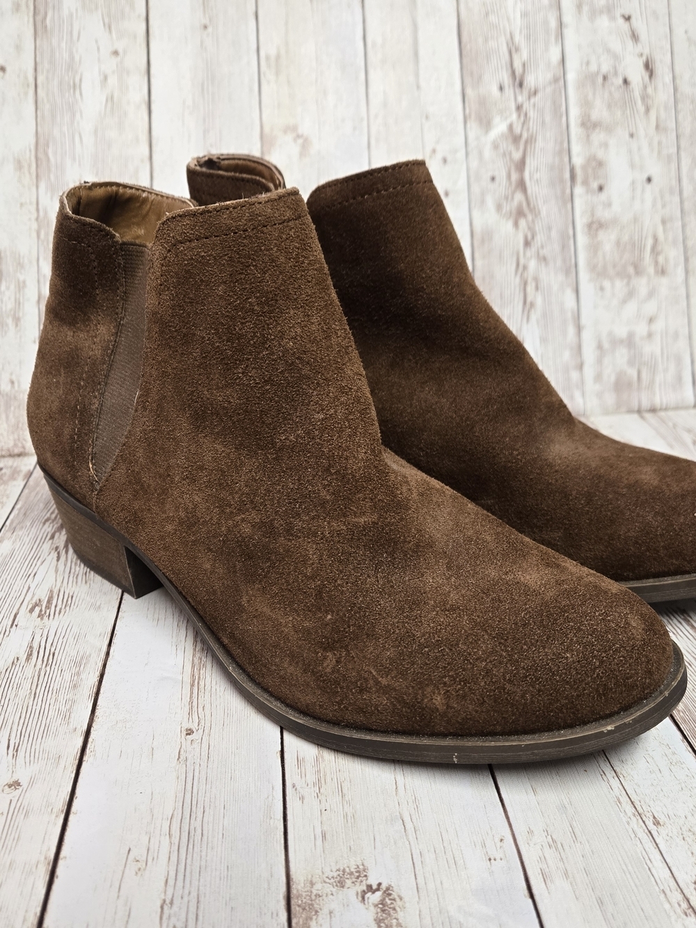 Kensie Gary Brown Suede Ankle Boots Size 9M Tag Attached